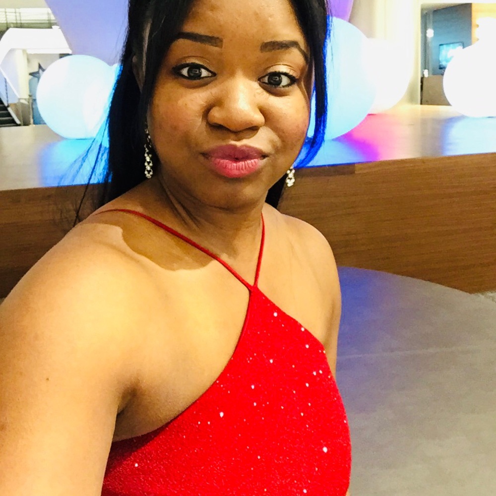 Glittery Red Dress